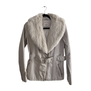Guess Beige faux leather jacket