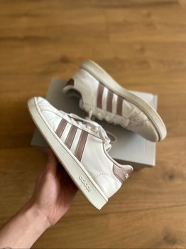 Adidas white rose sneakers