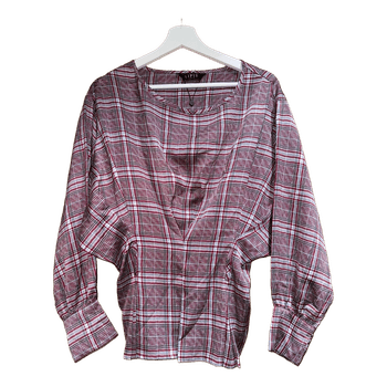 Lipsy London plaid blouse