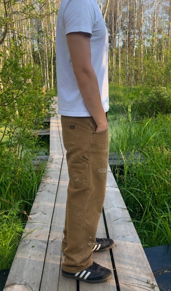 Brown Dickies work trousers