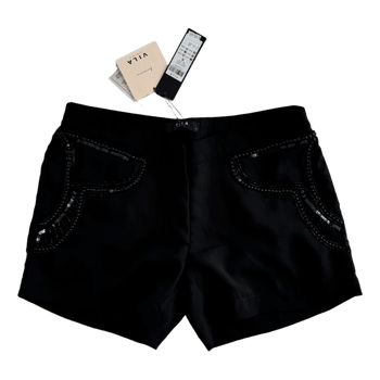 Vila black sequin shorts