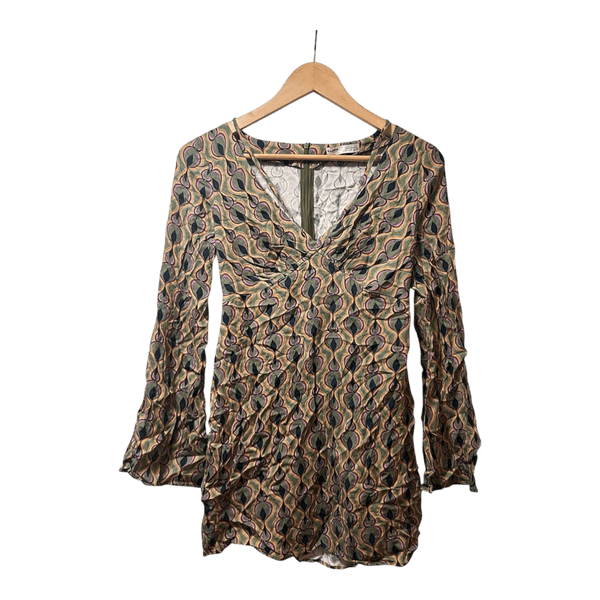 Patterned mini-dress