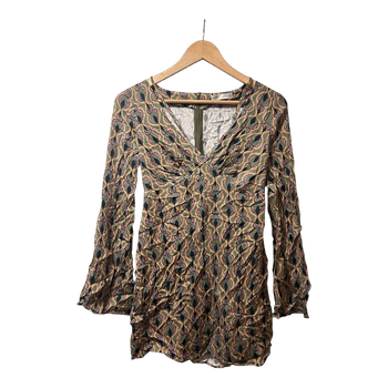 Patterned mini-dress