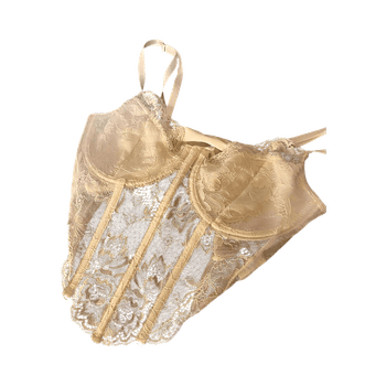 Valkoinen pitsinen corset top
