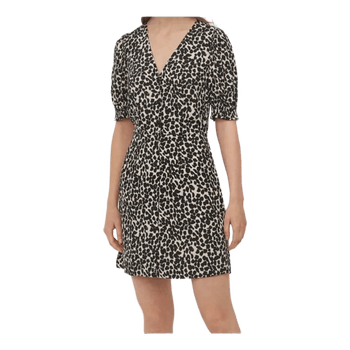 Black and white patterned dress