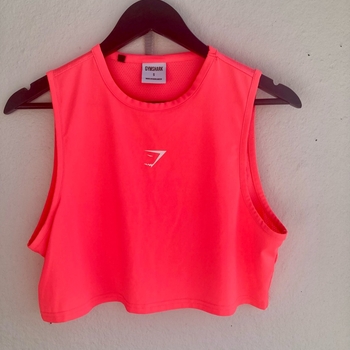 Gymshark pink crop top