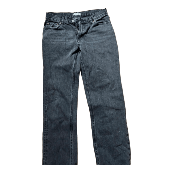 Grå straight leg jeans