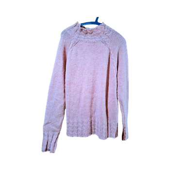 Vaaleanpunainen neulepaita