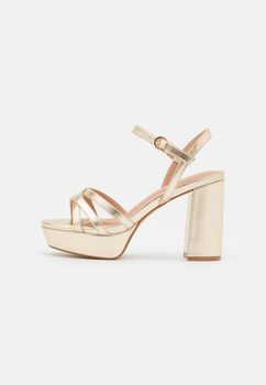 Gold heeled sandals