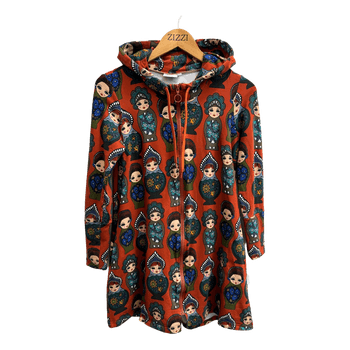 Versonpuoti patterned hoodie dress