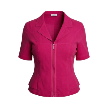 Voglia pinkki vetoketjullinen bleiseri pusero38