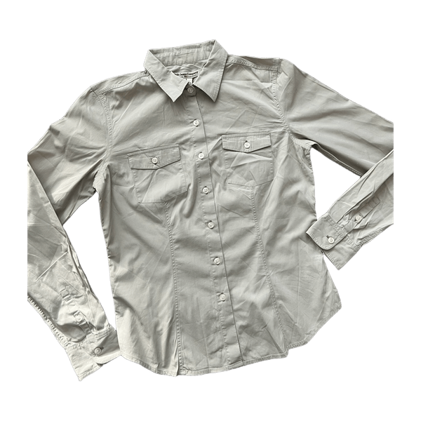 Beige long-sleeved shirt 
