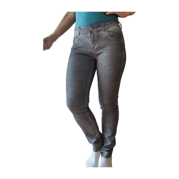 Mos mosh jeans, hopeanväriset farkut