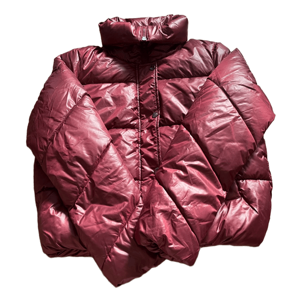 ONLY burgundy puffer jacket