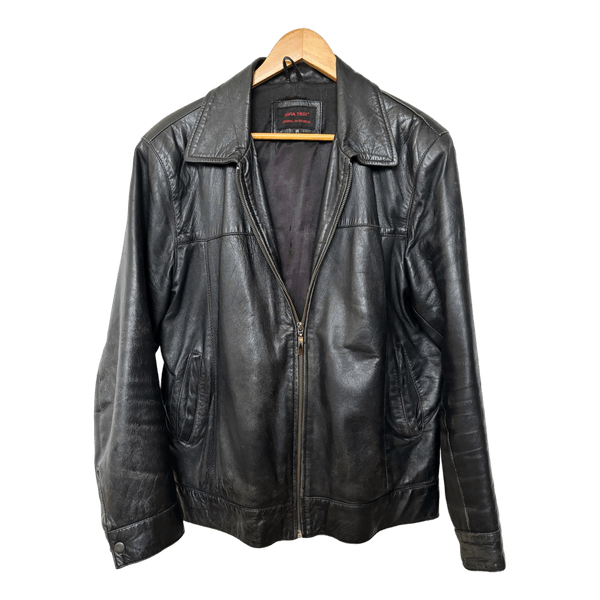 Black leather jacket vintage