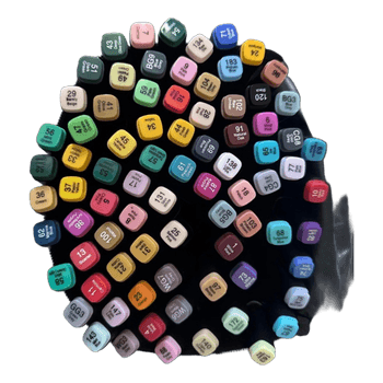 Dvipusiai markeriai 80 vnt