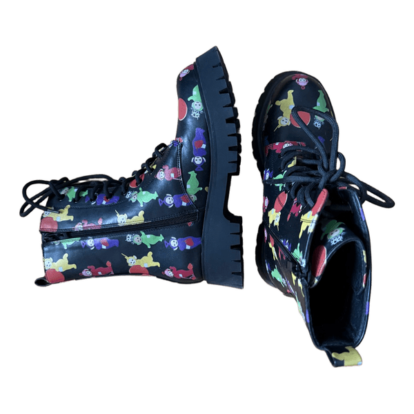 Koi Footwear mustat Teletappi-kuvioidut maiharit