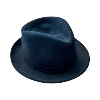 Musta Kangol trilby hattu M