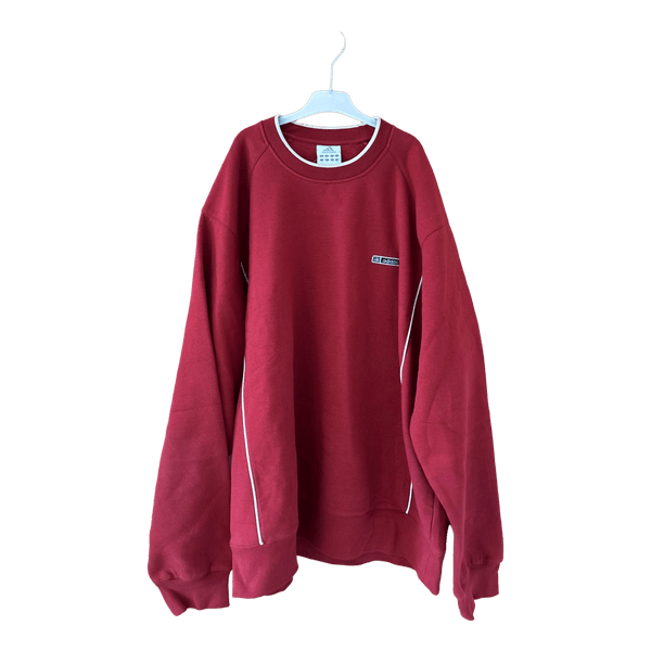 Red Adidas crewneck sweatshirt