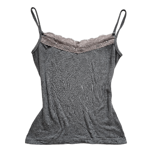 Grey lace top