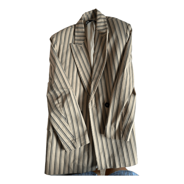 Stribet blazer