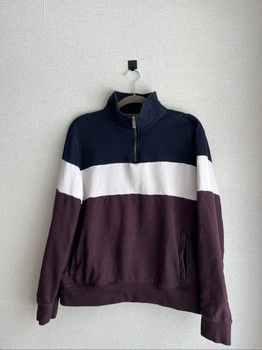 M&S colorblock zip sweatshirt