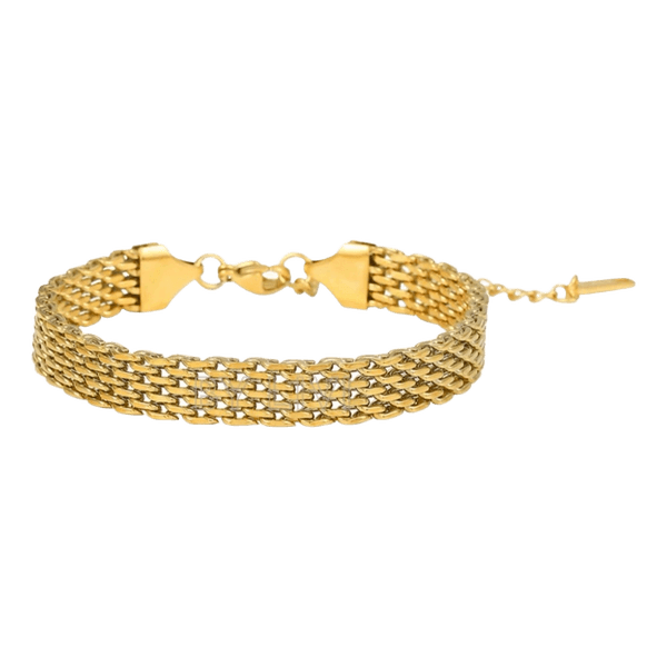 Gyldent mesh armbånd