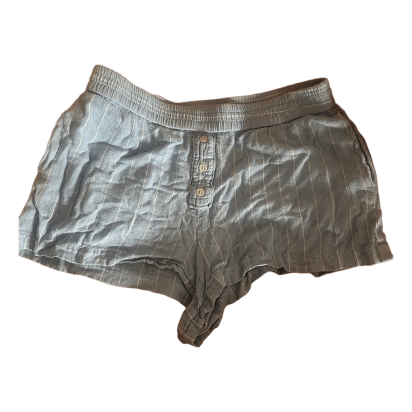 Zara lyseblå stribede shorts