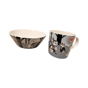 Moomin adventure bowl and mug set