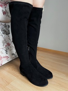 Black over-the-knee boots