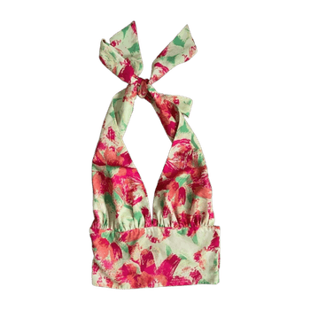 Colorful halterneck top