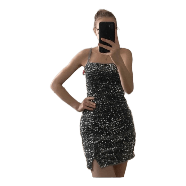 Cider silver sequin dress