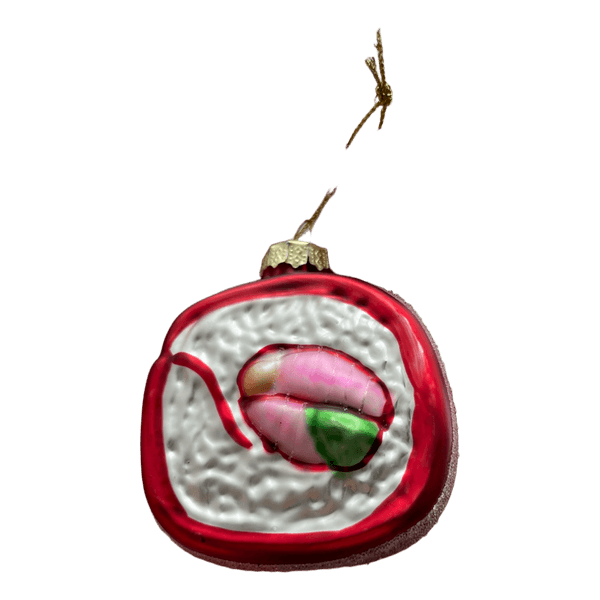 Sushi Christmas tree ornament