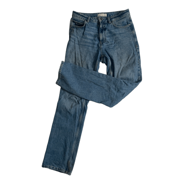 Blue straight jeans