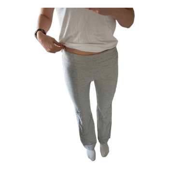 Grey flared lounge trousers