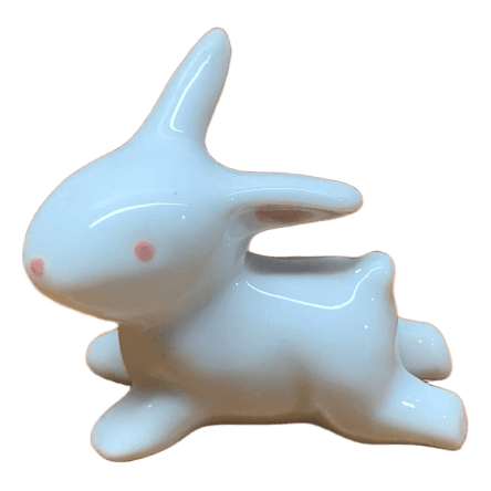 Ceramic rabbit figurine mini