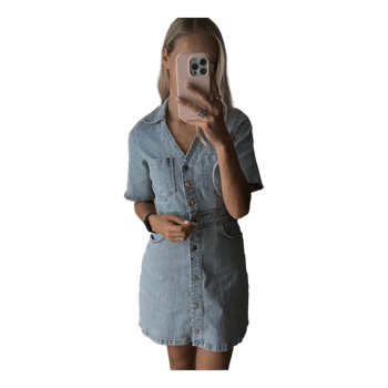 Denim mini dress