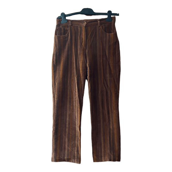 Vintage brown striped corduroy trousers