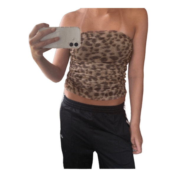 Zara Leopardmønstret tubetop