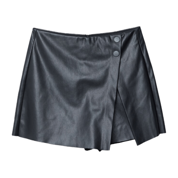 Black wrap skirt