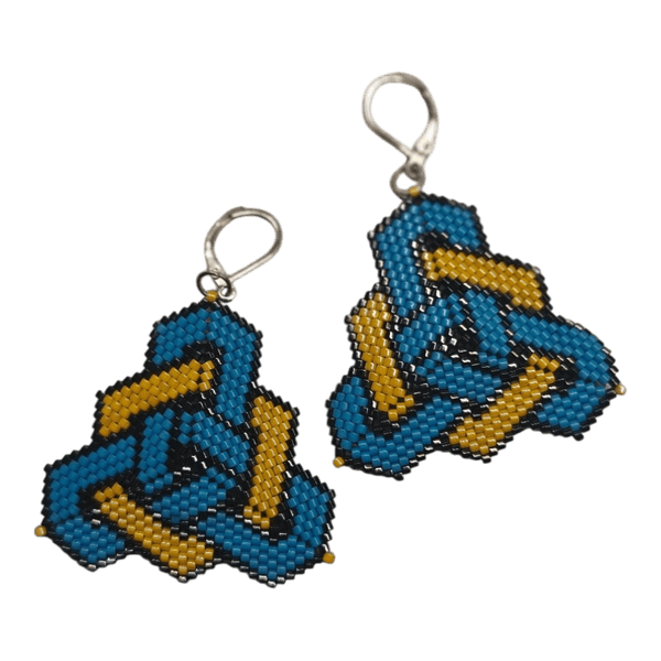 Beaded dangle earrings