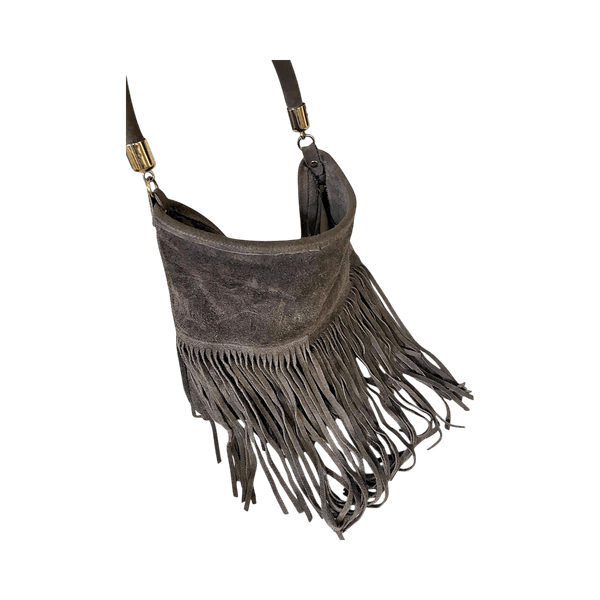 Hapsu fringed olkalaukku