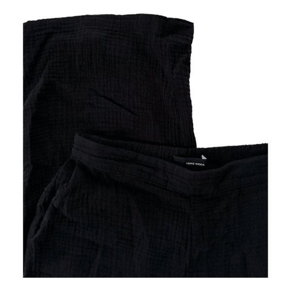 Black wide leg trousers