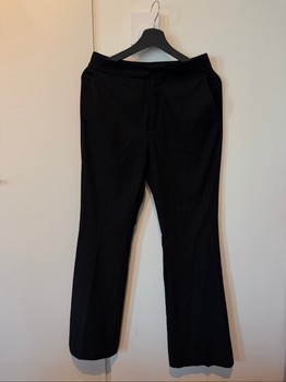 Black straight leg pants