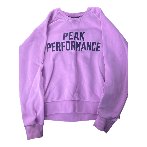 Vaaleanpunainen Peak Performance collegepaita