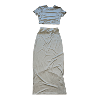 Beige two-piece set
