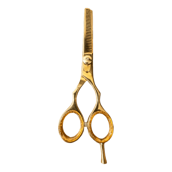 Gold hair thinning scissors