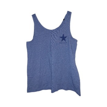 Blue casual tank top