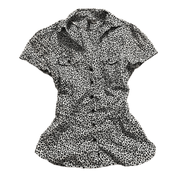 Leopard print button shirt