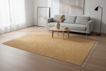 Käsinkudottu puuvillamatto 160 x 230 cm